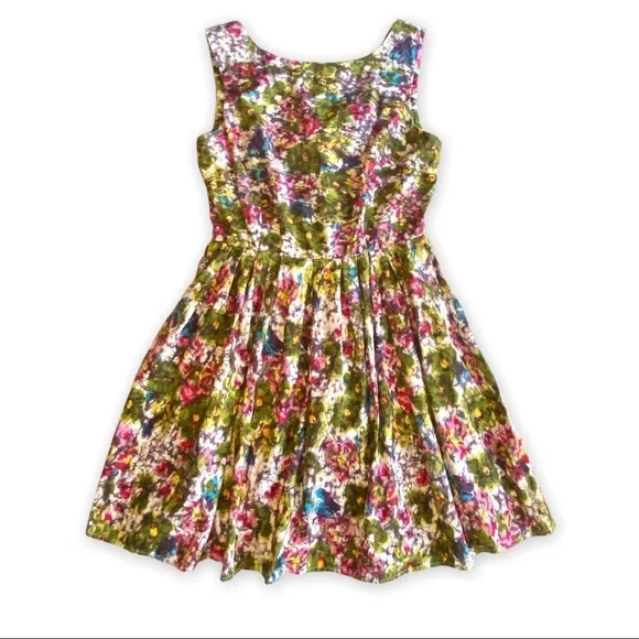 Bar III | 💎 Abstract Floral Fit and Flare Mini Dress. - Picture 3 of 12